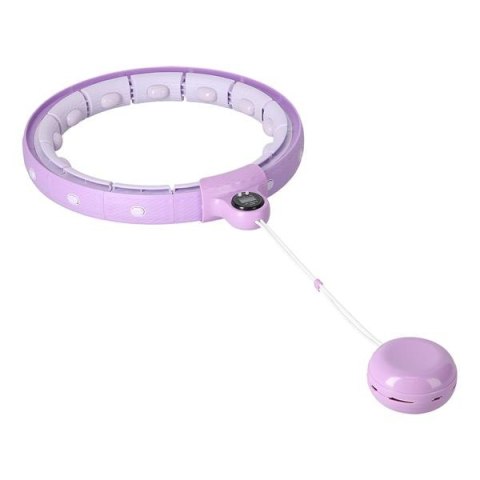 FH02 VIOLET HULA HOP Z OBCIĄŻNIKIEM + LICZNIK