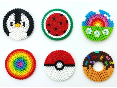 Szablon Do Prasowanek, Podstawka 4 Wzory, Kształty, KOŁO KWADRAT SERCE GWIAZDKA Prasowanka Koraliki Do Prasowania