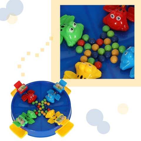 Gra zręcznościowa głodne żabki skaczące żaby 4 graczy 3+ XXL zielona