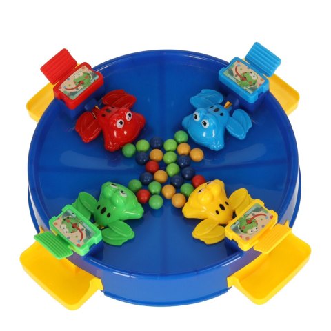 Gra zręcznościowa głodne żabki skaczące żaby 4 graczy 3+ XXL zielona