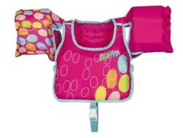 Kamizelka piankowa z rękawkami do pływania kapok dla dzieci 3-6 lat 19-30 kg BESTWAY 32174 różowa