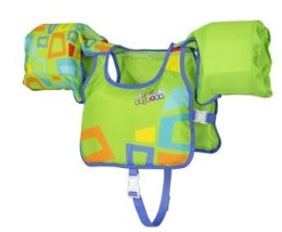 Kamizelka piankowa z rękawkami do pływania kapok dla dzieci 3-6 lat 19-30 kg BESTWAY 32174 zielona