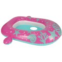 Kółko do pływania koło dmuchane dla niemowląt pontonik z daszkiem BESTWAY 34091 różowe