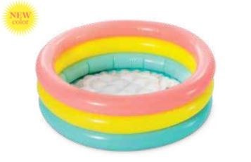 INTEX 57107 Basen ogrodowy dmuchany dla dzieci tęczowy