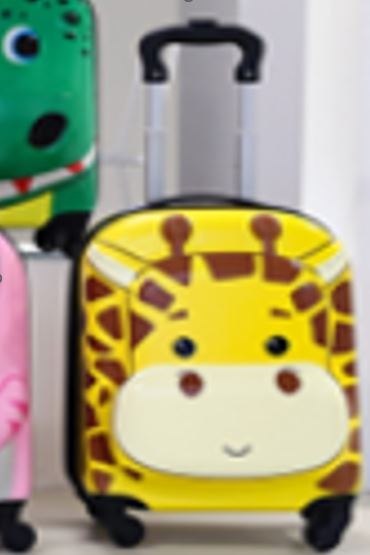 Walizka podróżna dla dzieci bagaż podręczny na kółkach żyrafa