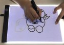 Deska kreślarska tablica tablet graficzny kalka do rysowania podświetlana LED A3