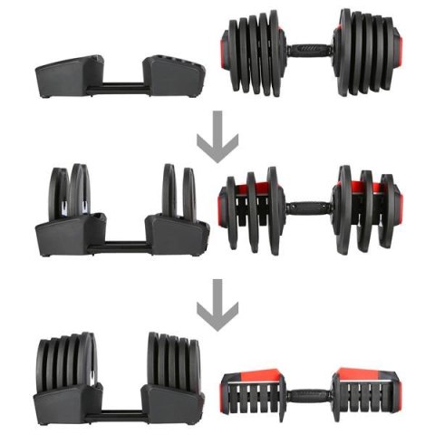 SGR40 PRO SET 2W1 ZESTAW REGULOWANYCH SZTANGIELEK 43,5 KG HMS SGR40 PRO SET 2W1 ZESTAW REGULOWANYCH SZTANGIELEK 43,5 KG HMS