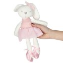 Maskotka pluszowa pluszak przytulanka królik zajączek w różowej sukience 42cm