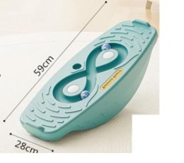 Deska do balansowania bujania równoważnia z labiryntem bujak balansowy dla dzieci turkusowa