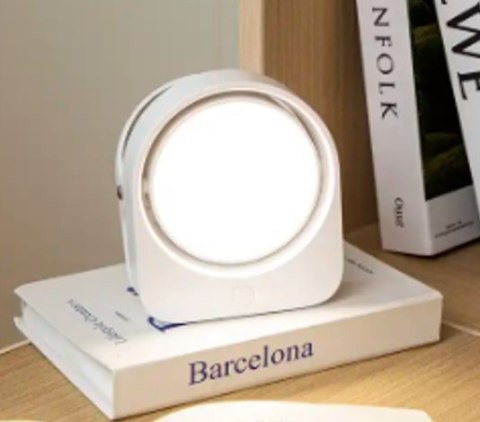 Lampka nocna z klipsem bezprzewodowa biurkowa do czytania biała