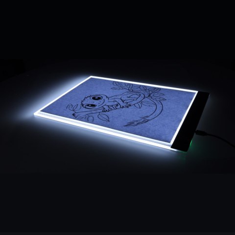 Deska kreślarska tablica tablet graficzny kalka do rysowania podświetlana LED A4