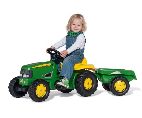 Rolly Toys 012190 Traktor Rolly Kid John Deere z przyczepą Rolly Toys 012190 Traktor Rolly Kid John Deere z przyczepą