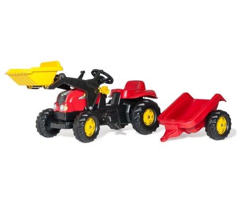 Rolly Toys 023127 Traktor Rolly Kid z łyżka i przyczepa Czerwony Rolly Toys 023127 Traktor Rolly Kid z łyżka i przyczepa Czerwony