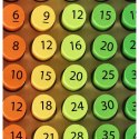 Zabawka edukacyjna tabliczka mnożenia drewniana kolorowe kółeczka