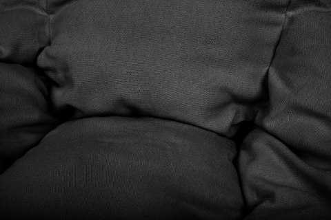 Poduszka LUARO na huśtawkę wiszącą bocianie gniazdo miękka czarna