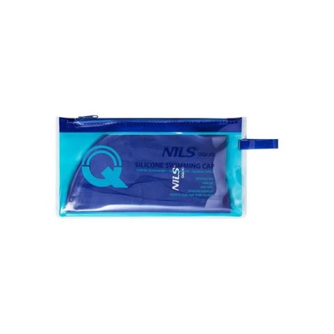 NQC JEDNOKOLOROWY BL04 CIEMNONIEBIESKI CZEPEK SILIKONOWY NILS AQUA