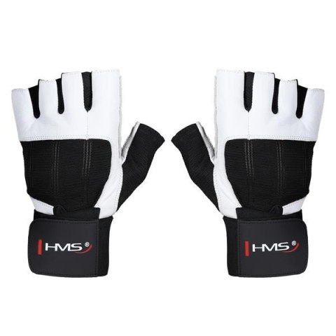 RST04 WHITE-BLACK ROZM. XL RĘKAWICE NA SIŁOWNIĘ HMS