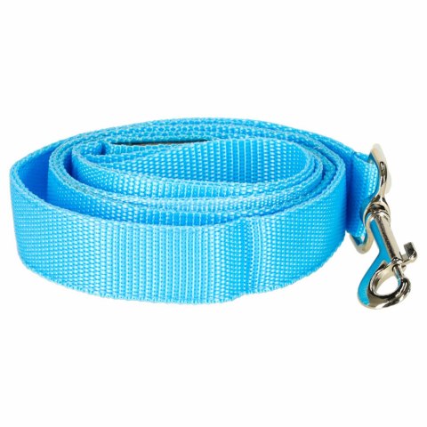 Smycz dla psa kota świecąca spacer jesień zima noc LED 1,2 m niebieska