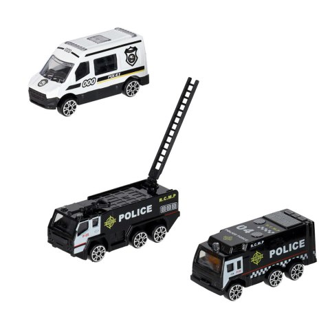 Samolot interaktywny rozkładany parking policja 3 auta dźwięk światła