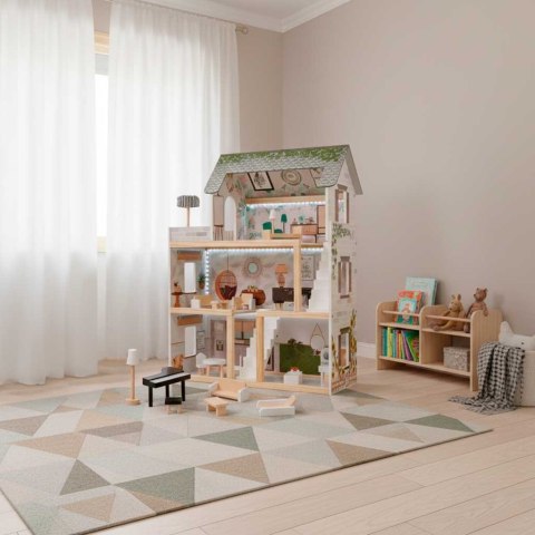 Domek dla lalek drewniany LULILO FLORO boho LED 78cm