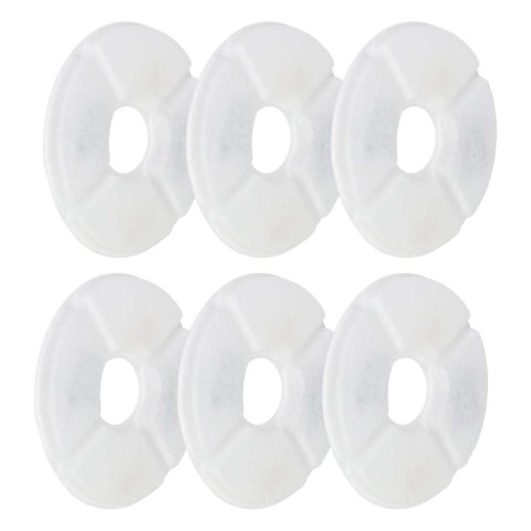 Filtry wymienne do poidełka fontanny dla psa kota zwierząt zestaw 6 sztuk