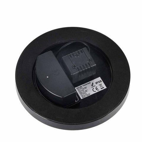 Fontanna solarna LUARO do oczka wodnego ogrodowa pompa pływająca LED RGB 16cm