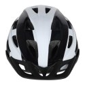 Kask rowerowy na rower RALLEX damski męski regulowany czarno-biały L 58-62cm