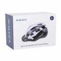 Kask rowerowy na rower RALLEX damski męski regulowany czarno-biały M 54-58cm