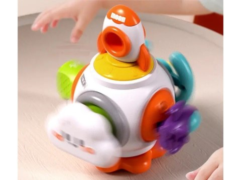 Kostka Sensoryczna Edukacyjna Interaktywna Zabawka Stacja Kosmiczna Rakieta