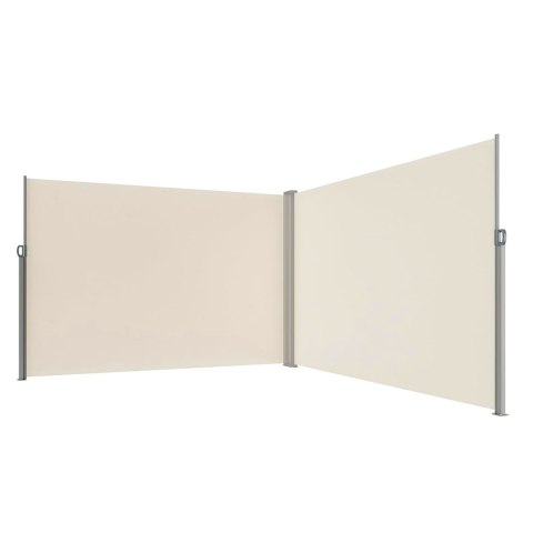Markiza narożna boczna tarasowa LUARO parawan zwijany 180 x 620 cm beżowy