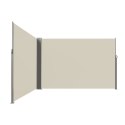Markiza narożna boczna tarasowa LUARO parawan zwijany 180 x 620 cm beżowy