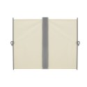 Markiza narożna boczna tarasowa LUARO parawan zwijany 180 x 620 cm beżowy