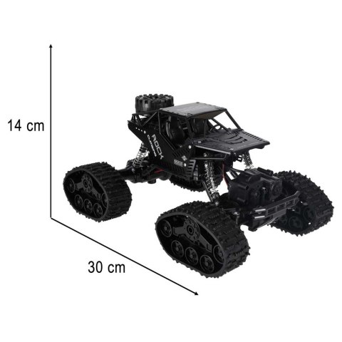 Samochód zdalnie sterowany na pilota RC Rock Crawler 4x4 LHC012 auto 2w1 czarny