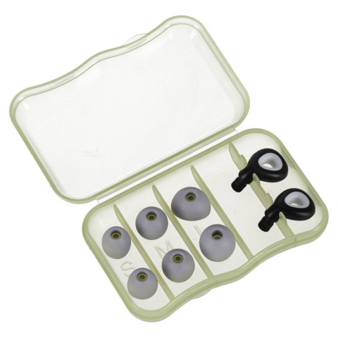 Zatyczki do uszu stopery silikonowe wyciszające redukcja szumów zestaw 3 rozmiary