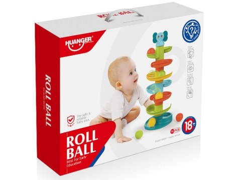 Zjeżdżalnia Dla Piłek Kulodrom Wieża Tor Kulkowy Dla Piłeczek Kolorowe Piłki