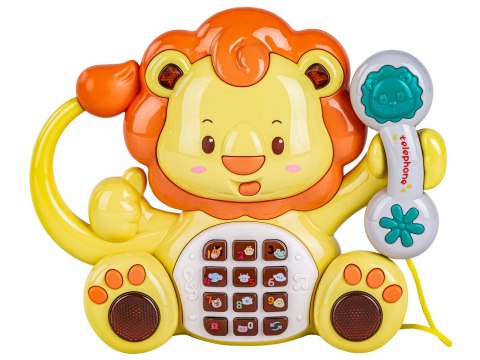 Edukacyjna Zabawka Muzyczna LEW Z Telefonem Telefon Melodie Dźwięki Podświetlenie