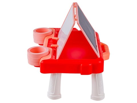 Wielofunkcyjna Dwustronna Tablica 2w1 Do Rysowania Malowania Zmazywalna Kredowa Stolik Różowa