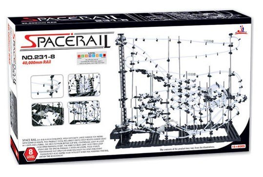 SpaceRail Tor Dla Kulek - Level 8 (40 metrów) Kulkowy Rollercoaster