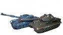 Zestaw wzajemnie walczących czołgów Russian T90 v2 i German King Tiger v2 2.4GHz 1:28