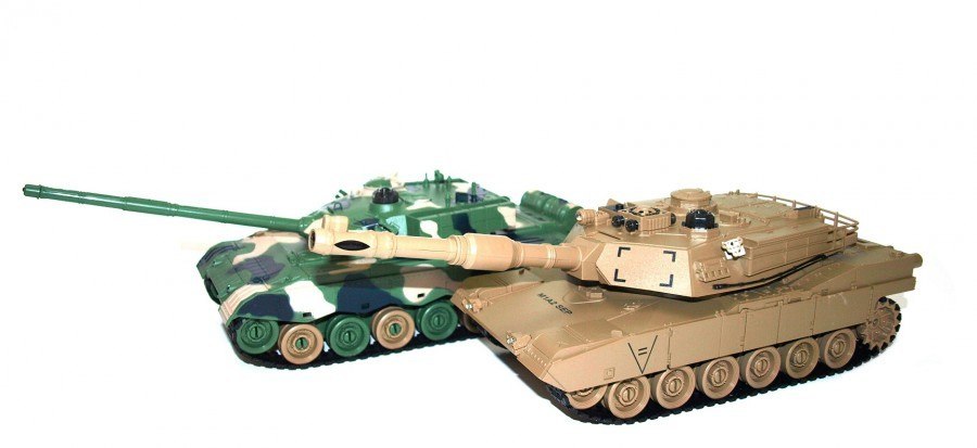 Zestaw wzajemnie walczących czołgów Chinese 96 type i American M1A2