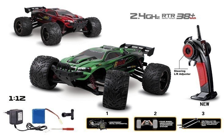 Truggy Racer 2WD 1:12 2.4GHz RTR- Czerwony
