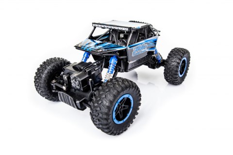 Samochód zdalnie sterowany na pilota RC Rock Crawler HB 2,4GHz 1:18 niebieski