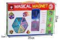 Klocki magnetyczne kolorowe MAGICAL MAGNET 20SZT
