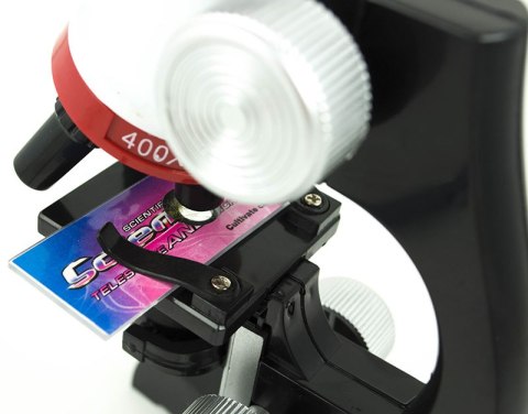 Mikroskop szkolny edukacyjny naukowy 1200x akcesoria