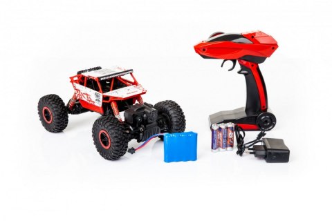 Samochód zdalnie sterowany na pilota RC Rock Crawler HB 2,4GHz 1:18 czerwony