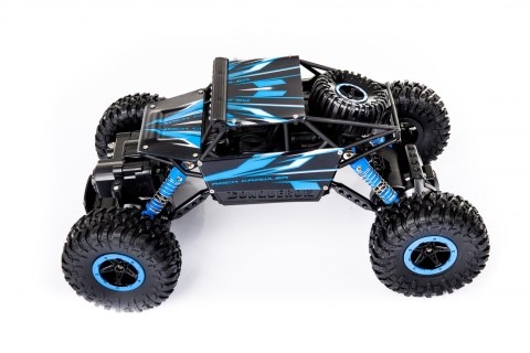 Samochód zdalnie sterowany na pilota RC Rock Crawler HB 2,4GHz 1:18 niebieski