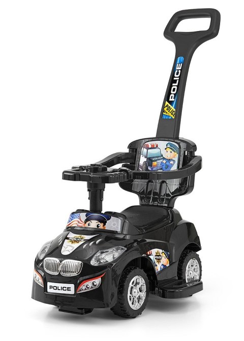 Milly Mally Jeździk 3w1 Pojazd Happy Black (0622, Milly Mally)