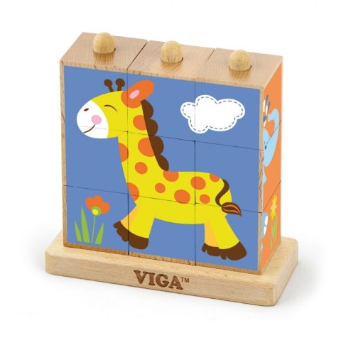 VIGA 50834 KOSTKI LOGICZNE -ZOO (0958, Viga)