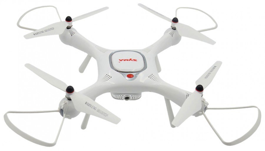 Syma X25 PRO (GPS, zdalnie obracana kamera WiFi FPV 720p, 2.4GHz, 37.5cm) - Biały
