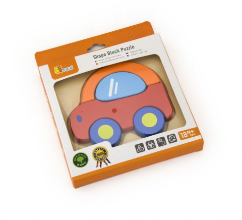 VIGA 50172 PIERWSZE PUZZLE MALUSZKA - SAMOCHÓD (1804, Viga)